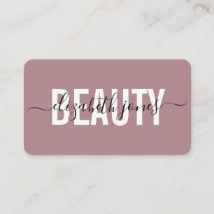 Moderne Minimalistisch Signature Rose Gold Visitenkarte