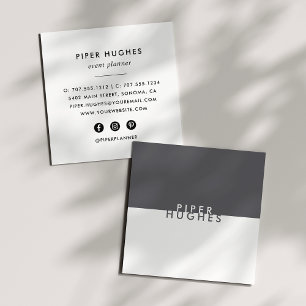 Moderne Minimalistisch Square Business Cards   Gra Quadratische Visitenkarte