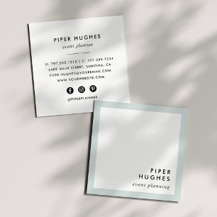 Moderne Minimalistisch Square Business Cards Mis Quadratische Visitenkarte