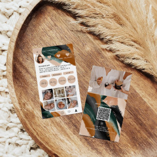 Moderne, minimalistisch-stilvolle QR CODE-Business Visitenkarte