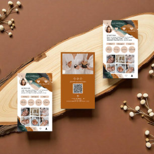 Moderne, minimalistisch-stilvolle QR CODE-Business Visitenkarte