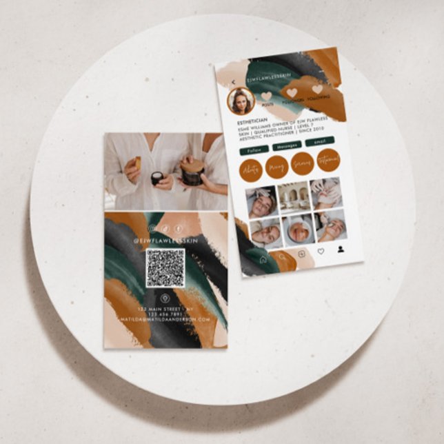 Moderne, minimalistisch-stilvolle QR CODE-Business Visitenkarte (Von Creator hochgeladen)