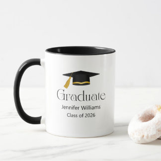 moderne minimalistische Abschlussmütze Abschlussja Tasse