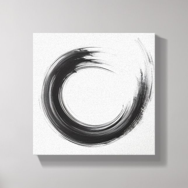 Moderne Minimalistische Abstrakte Kreis Kunst - Fe Leinwanddruck (Vorderseite)