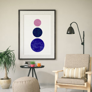 Moderne Minimalistische Abstrakte Kunst Kreise Pos Poster