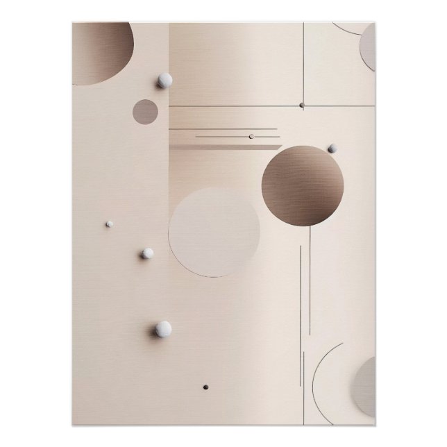 Moderne minimalistische abstrakte Kunst Poster (Vorderseite)