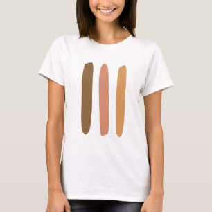 Moderne Minimalistische Abstrakte Linie Zeichnend T-Shirt