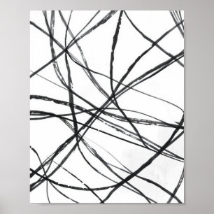 Moderne Minimalistische Abstrakte Linienkunst Post Poster