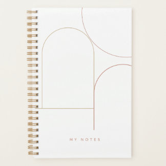 Moderne Minimalistische Abstrakte Terrakotta Geome Planer