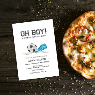 Moderne minimalistische All-Star-Fußball-Baby-Part Einladung