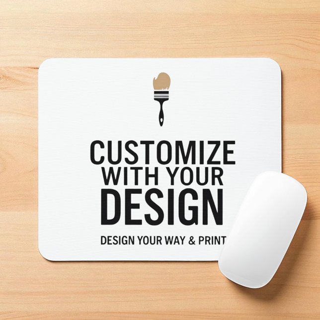 Moderne minimalistische anpassbare 9,25x7,75" mousepad (Von Creator hochgeladen)