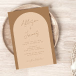 Moderne Minimalistische Arch Boho Hochzeit Einladung<br><div class="desc">Moderne Minimalistische Arch Boho Hochzeitseinladung</div>