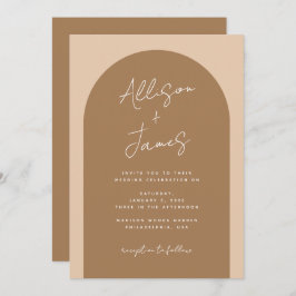 Moderne Minimalistische Arch Wedding Einladung
