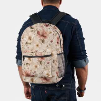 Moderne minimalistische Ästhetik Naturkunstwerk Bedruckter Rucksack