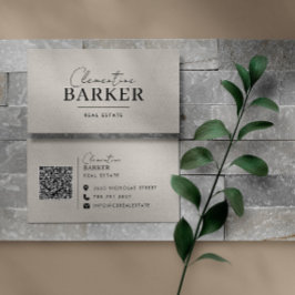 Moderne, minimalistische, beige, einfache Typograf Visitenkarte