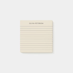 Moderne Minimalistische Beige-Klee Post-it Klebezettel