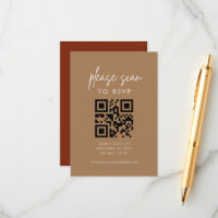 Moderne Minimalistische Beige Tan Bitte UAWG scann