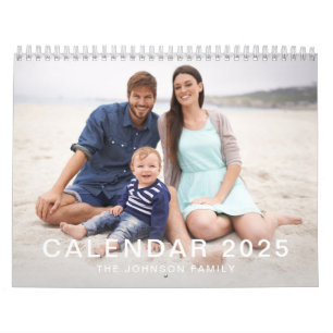 Moderne minimalistische benutzerdefinierte Familie Kalender