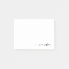 Moderne Minimalistische Benutzerdefinierte Hashtag Post-it Klebezettel