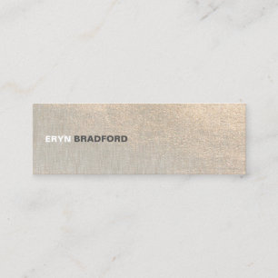 Moderne Minimalistische Berufliche, subtile Goldte Mini Visitenkarte