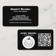 Moderne Minimalistische Black Business Card