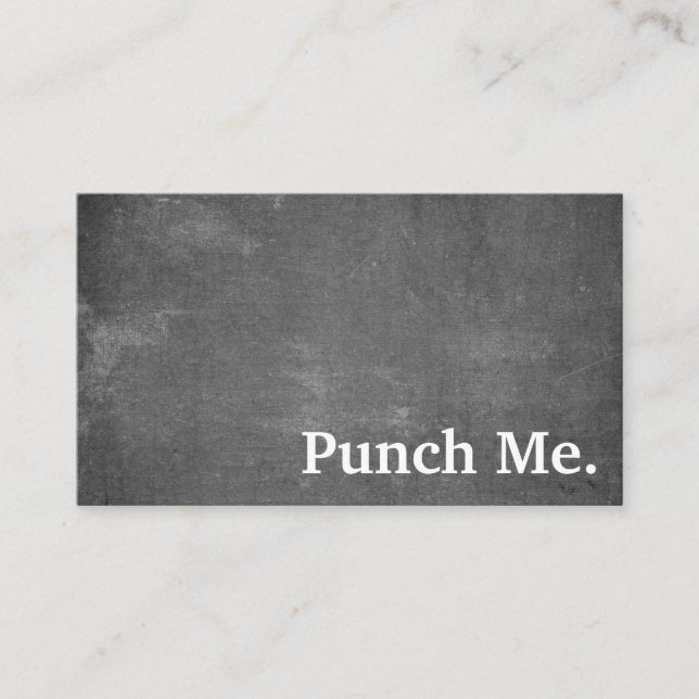 Moderne Minimalistische Black Chalkboard Loyalty C Visitenkarte (Vorderseite)