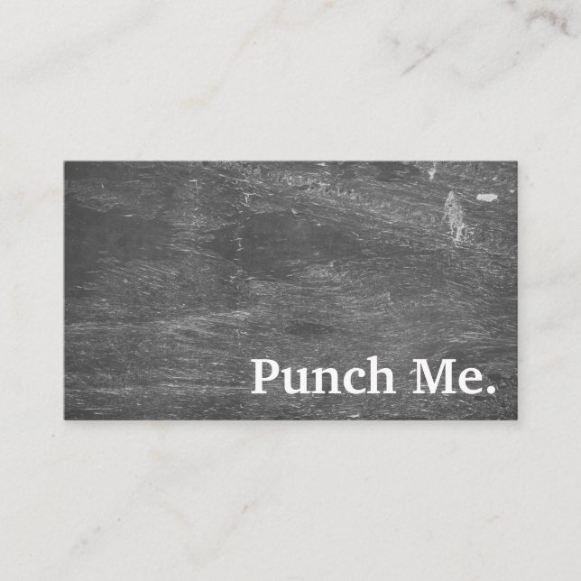 Moderne Minimalistische Black Chalkboard Loyalty C Visitenkarte (Vorderseite)