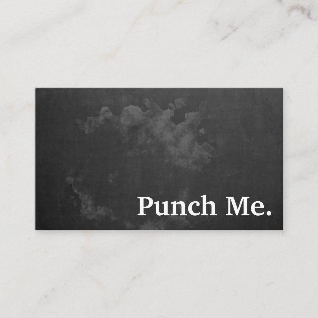 Moderne Minimalistische Black Chalkboard Loyalty C Visitenkarte (Vorderseite)