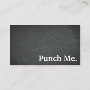 Moderne Minimalistische Black Chalkboard Loyalty C Visitenkarte