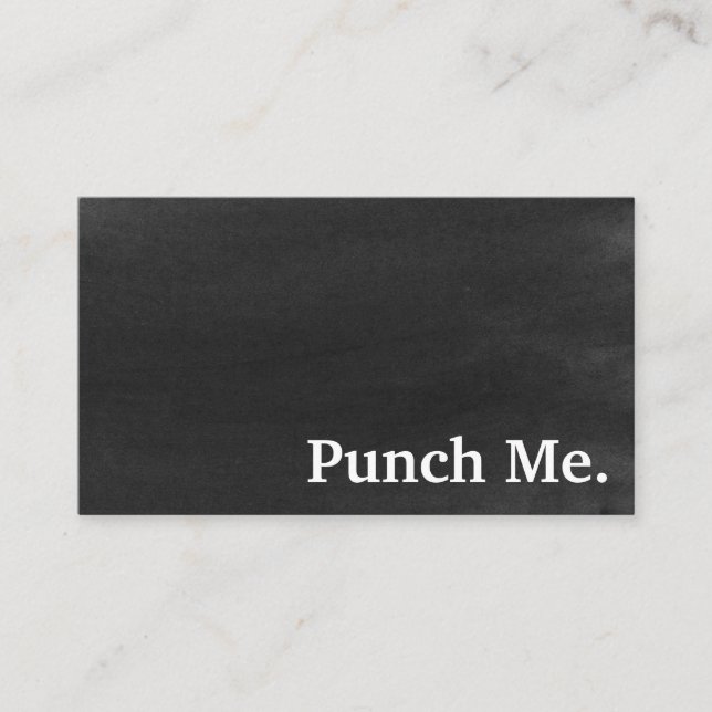 Moderne Minimalistische Black Chalkboard Loyalty C Visitenkarte (Vorderseite)