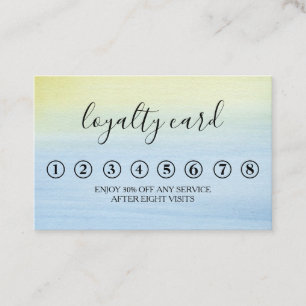Moderne Minimalistische Black & White Loyalty Card Visitenkarte
