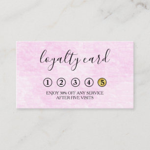Moderne Minimalistische Black & White Loyalty Card Visitenkarte