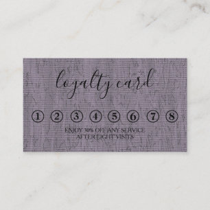 Moderne Minimalistische Black & White Loyalty Card Visitenkarte