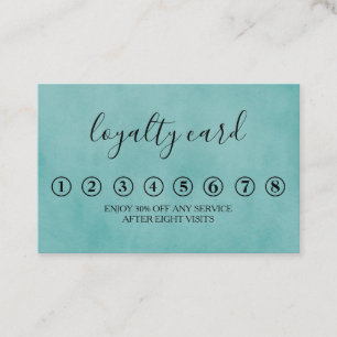 Moderne Minimalistische Black & White Loyalty Card Visitenkarte