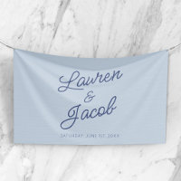 Moderne Minimalistische Blaue Hochzeit