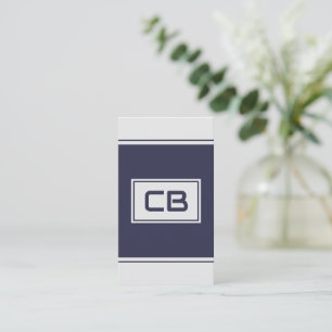 Moderne Minimalistische Blue Business Card Visitenkarte