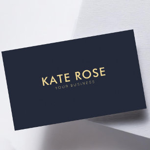 Moderne Minimalistische Blue Business Card Visitenkarte