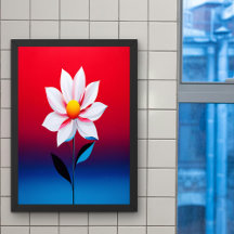 Moderne Minimalistische Blume Kunst