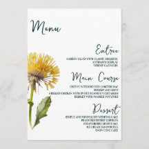 Moderne Minimalistische Blumenkarten mit Hochzeits