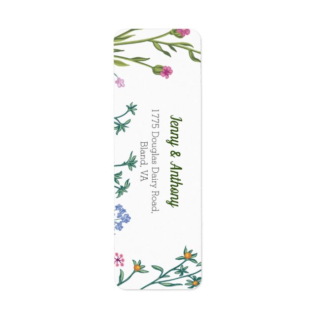 Moderne Minimalistische botanische Flora (Vorne)