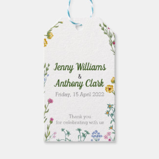 Moderne Minimalistische botanische Flora Geschenkanhänger