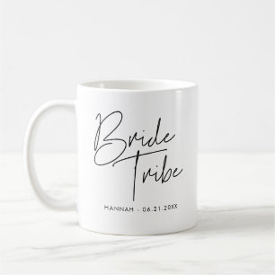 Moderne minimalistische Braut Tribe Kaffeetasse