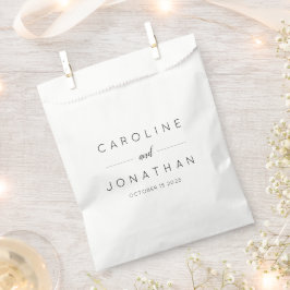 Moderne Minimalistische Brautpaare Elegante Geschenktütchen