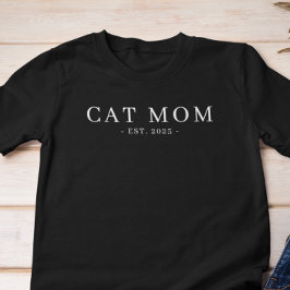 Moderne Minimalistische Cat-Mama Tri-Blend Shirt