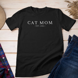 Moderne Minimalistische Cat-Mama Tri-Blend Shirt