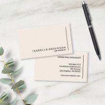 Moderne minimalistische Chic-Cream Professional