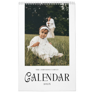 Moderne Minimalistische Chic-Typografie Benutzerde Kalender