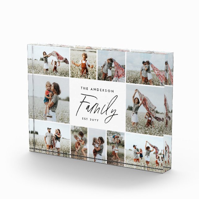 Moderne minimalistische Collage Foto Familie elega (Rechts)