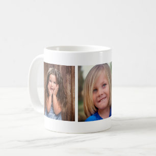 Moderne minimalistische Collage mit drei Fotos im  Kaffeetasse