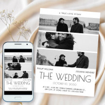 Moderne minimalistische Cover Poster Foto Hochzeit